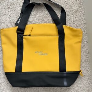 Yellow and Black Tote Bag